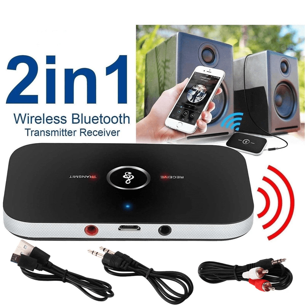 Wireless RCA To Aux Bluetooth Receiver Transmitter Adapter Audio Device For TV Stereo Car Headphon 0