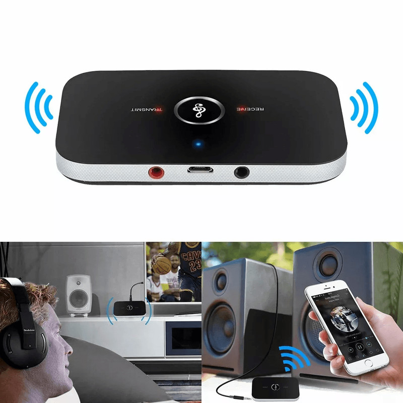 Wireless RCA To Aux Bluetooth Receiver Transmitter Adapter Audio Device For TV Stereo Car Headphon 9