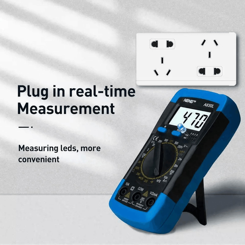 Digital Multimeter AC DC Voltmeter Ammeter Ohmmeter Volt Tester Meter Handheld Auto Range Electrica 8