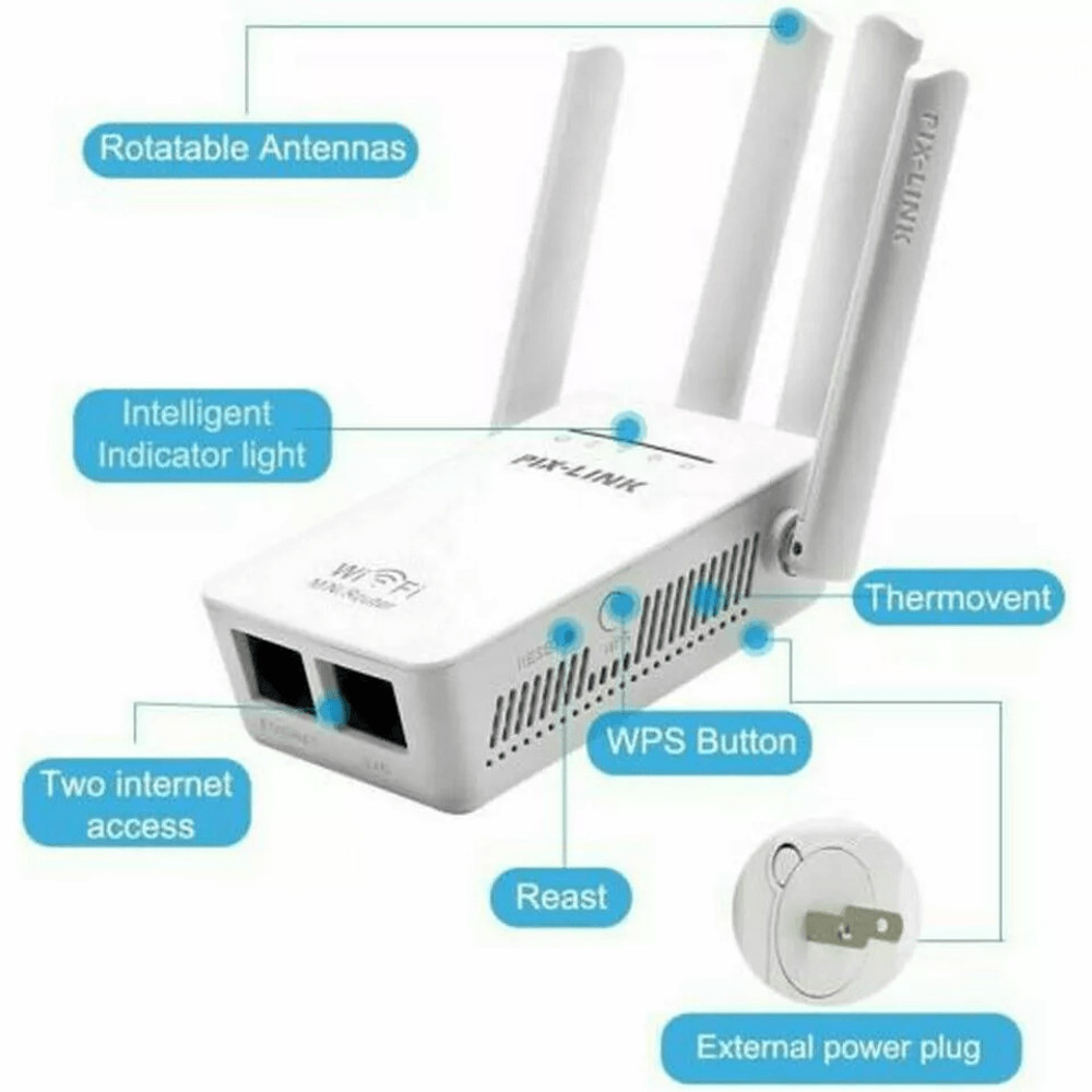 Dual Band WiFi Range Extender Repeater Wireless Amplifier With Gigabit Router Signal Booster For Ho 3