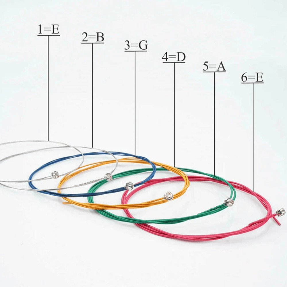 Steel String For Acoustic Guitar Guitar Strings Replacement RustResistant Durable Acoustic Guitar A 7