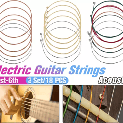 steel string for acoustic guitar, guitar strings replacement, rust-resistant durable acoustic guitar accessories