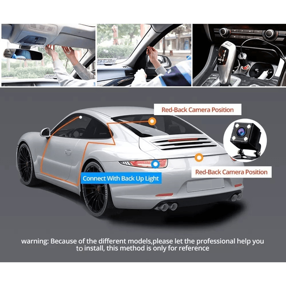 Car Dual Lens Dash Cam HD 1080P FrontRearInside Video Recorder Camera GSensor For AllRound Protecti 10