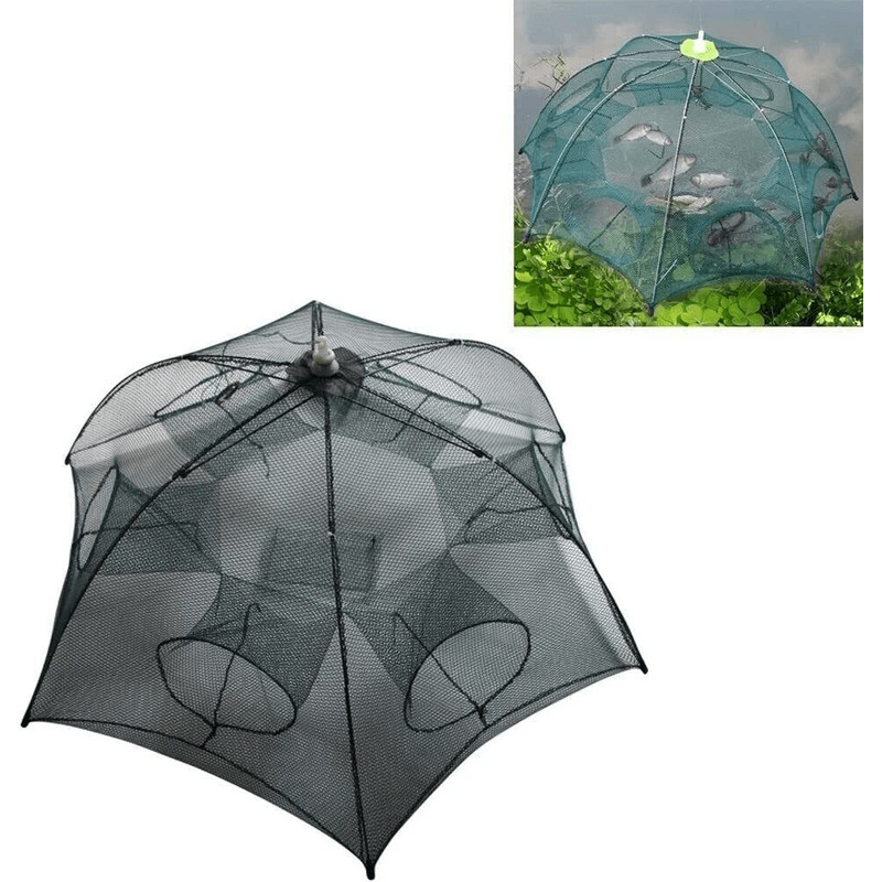 Foldable Fishing Bait Trap Net For Crab Crawdad Shrimp Fish Minnow  Portable Cast Dip Cage Easy To  5