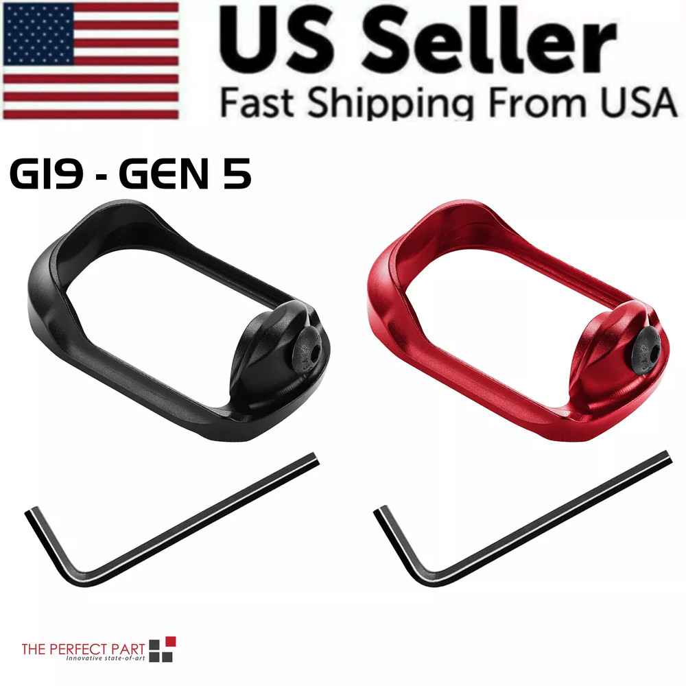 Anodized Aluminum Flared Magwell For Glock 1917222431343537 Gen 15 Precision Base Plates For Glock 10