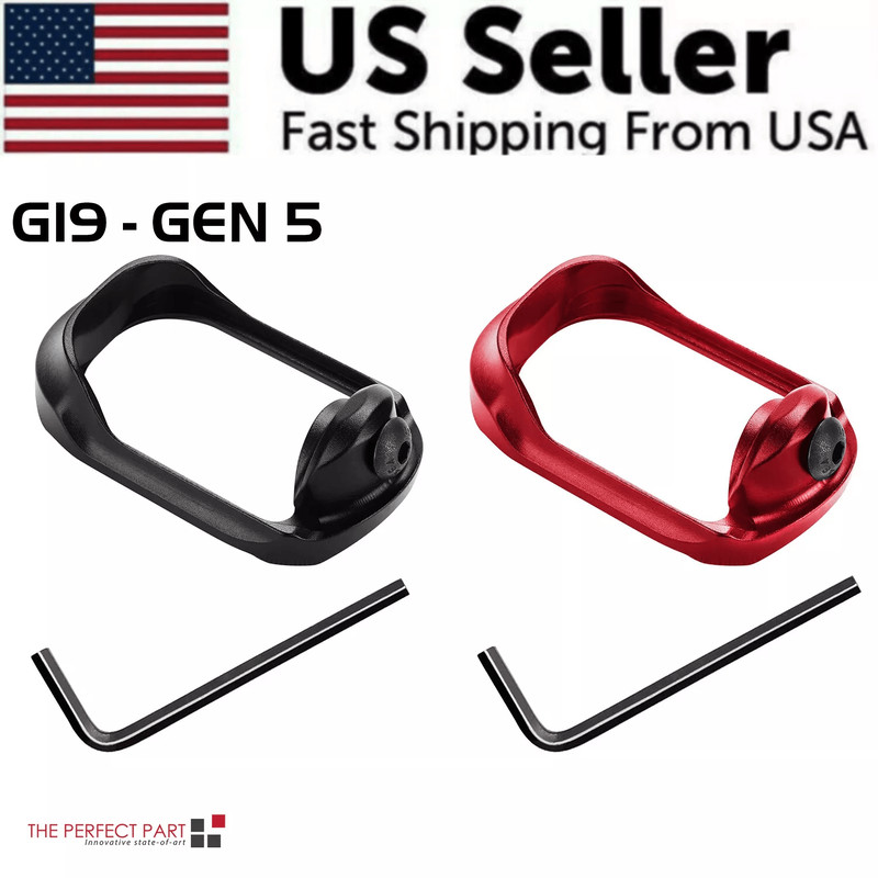 Anodized Aluminum Flared Magwell For Glock 1917222431343537 Gen 15 Precision Base Plates For Glock 10