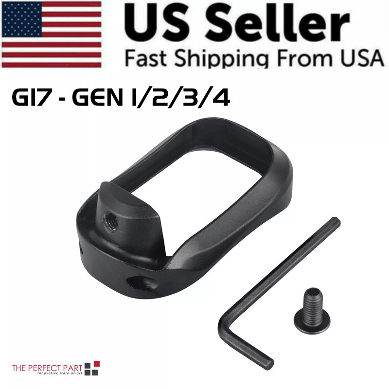 Anodized Aluminum Flared Magwell For Glock 1917222431343537 Gen 15 Precision Base Plates For Glock 8