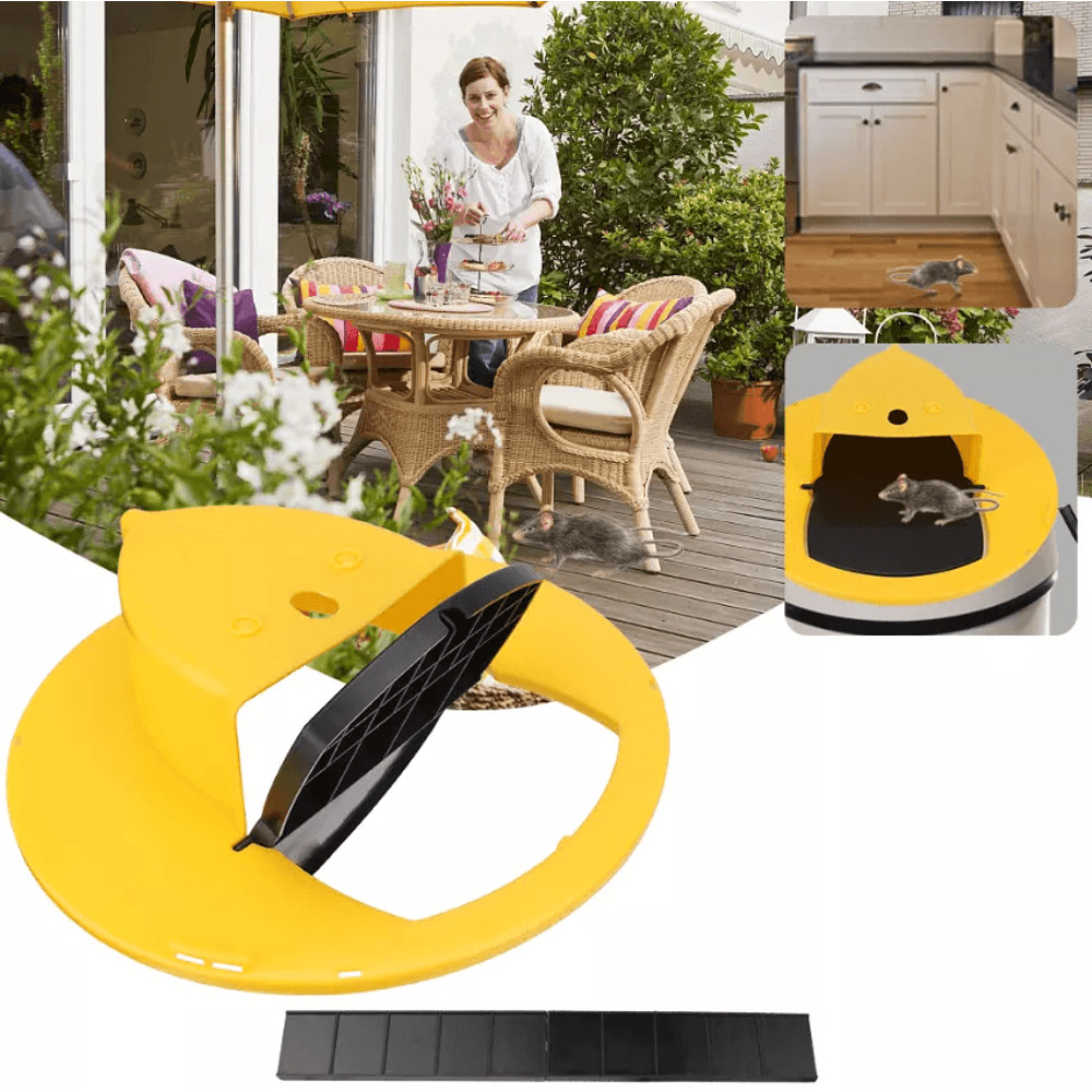 Mouse Rat Trap Flip Slide Bucket Lid Reusable Humane Mousetrap For Indoor Outdoor Rodent Control 9