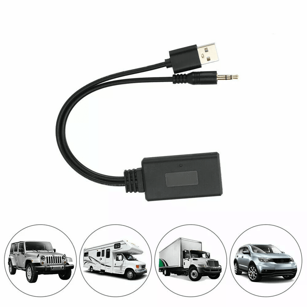 2in1 USB Bluetooth 50 Transmitter Receiver Adapter Wireless Audio Dongle For PC Car AUX Stereo TV 0