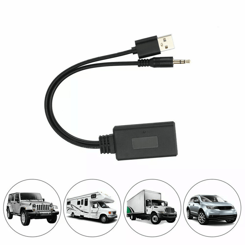 2in1 USB Bluetooth 50 Transmitter Receiver Adapter Wireless Audio Dongle For PC Car AUX Stereo TV 0