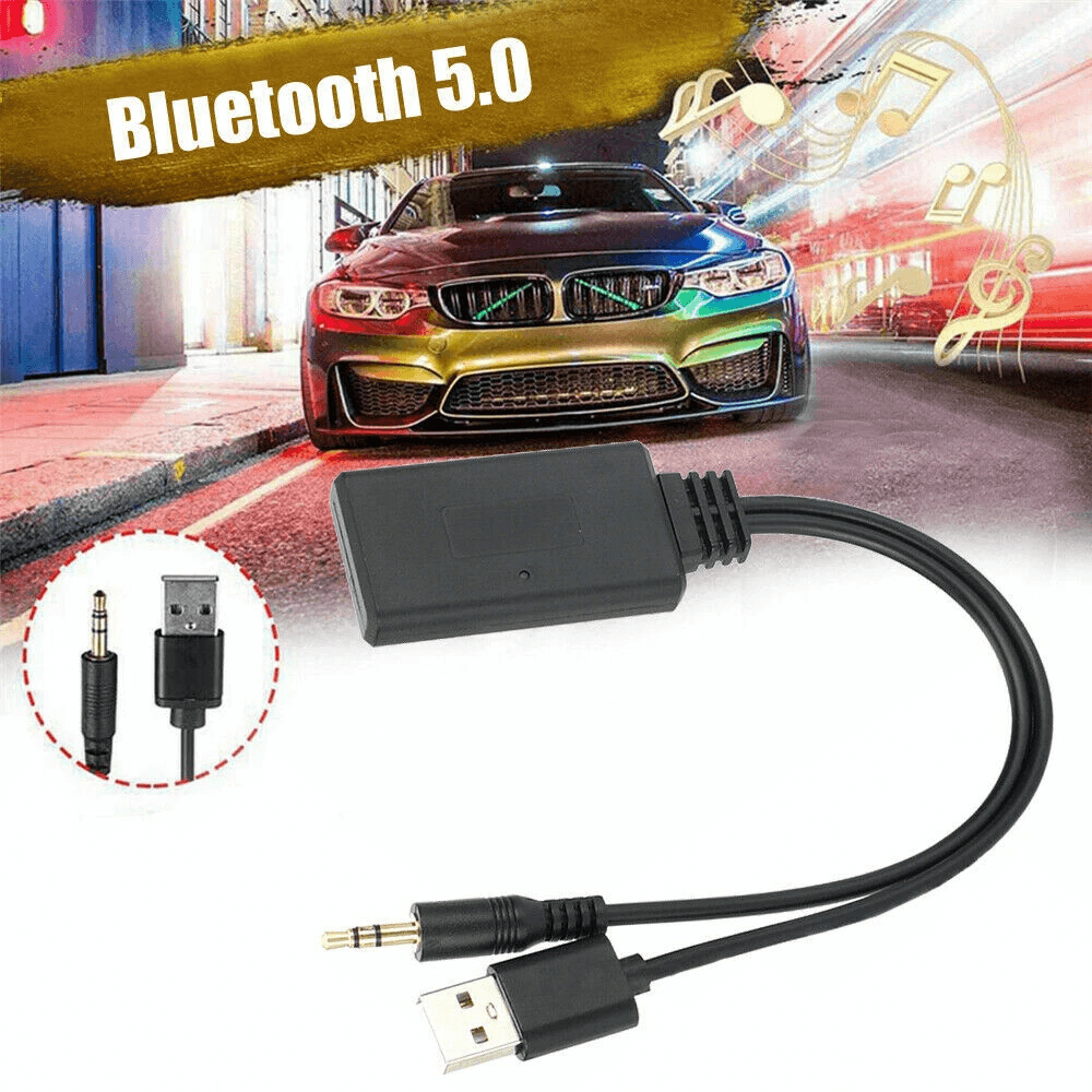 2in1 USB Bluetooth 50 Transmitter Receiver Adapter Wireless Audio Dongle For PC Car AUX Stereo TV 2