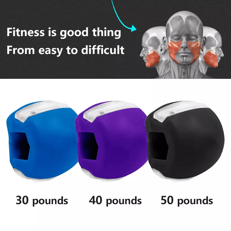Jawline Exerciser Fitness Ball Face Neck Toning Mouth Trainer For Men  Women 1