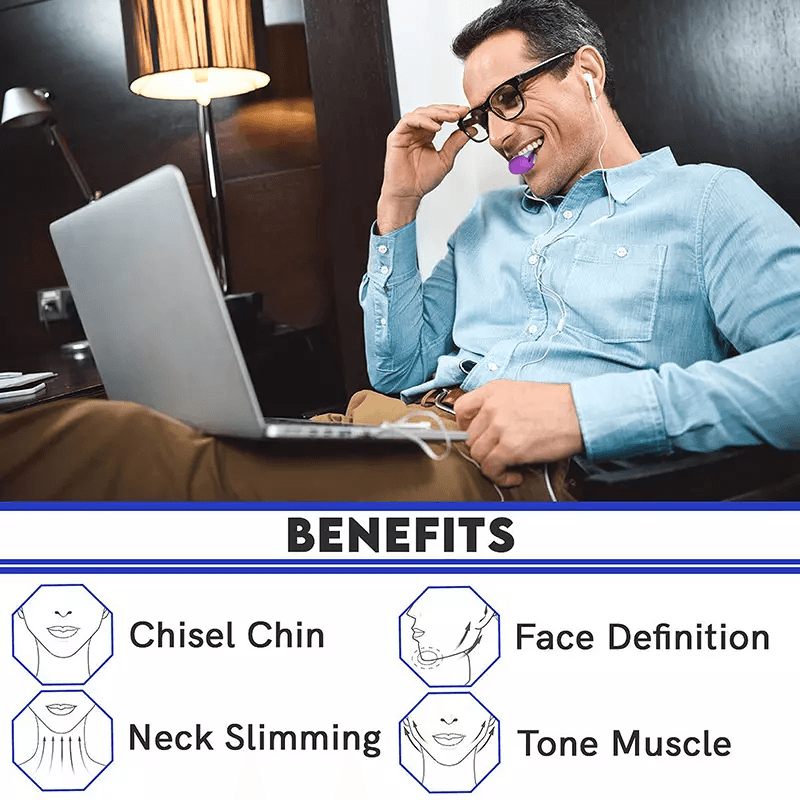 Jawline Exerciser Fitness Ball Face Neck Toning Mouth Trainer For Men  Women 2