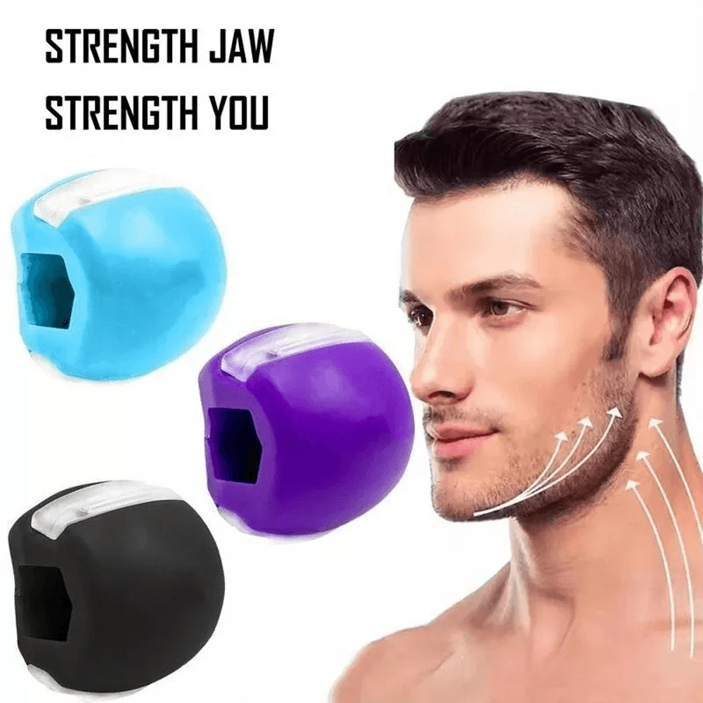 Jawline Exerciser Fitness Ball Face Neck Toning Mouth Trainer For Men  Women 0