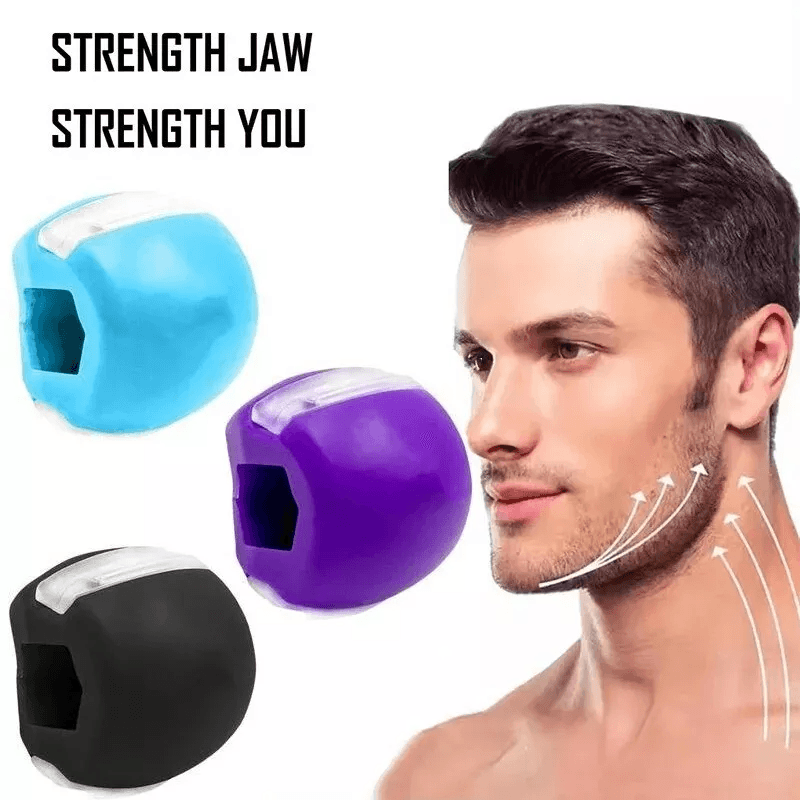 Jawline Exerciser Fitness Ball Face Neck Toning Mouth Trainer For Men  Women 0
