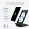15W Qi Wireless Fast Charger Stand Dock For Samsung Galaxy S22S21S20 IPhone 131211X8 Universal Cha 4
