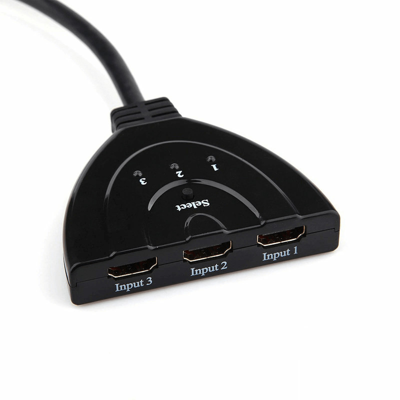 3Port HDMI Splitter Cable 1080P Switcher HUB Adapter For HDTV PS4 Xbox And More 5