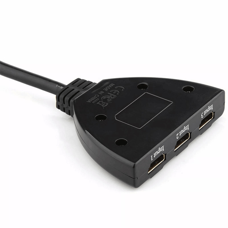 3Port HDMI Splitter Cable 1080P Switcher HUB Adapter For HDTV PS4 Xbox And More 6