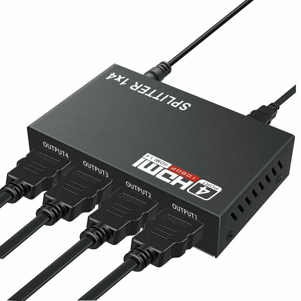 4 Port HDMI 4K Hub Multi Splitter Amplifier 1 In 4 Out Supports 3D HD 1080P For HDTV Monitor PS3 8