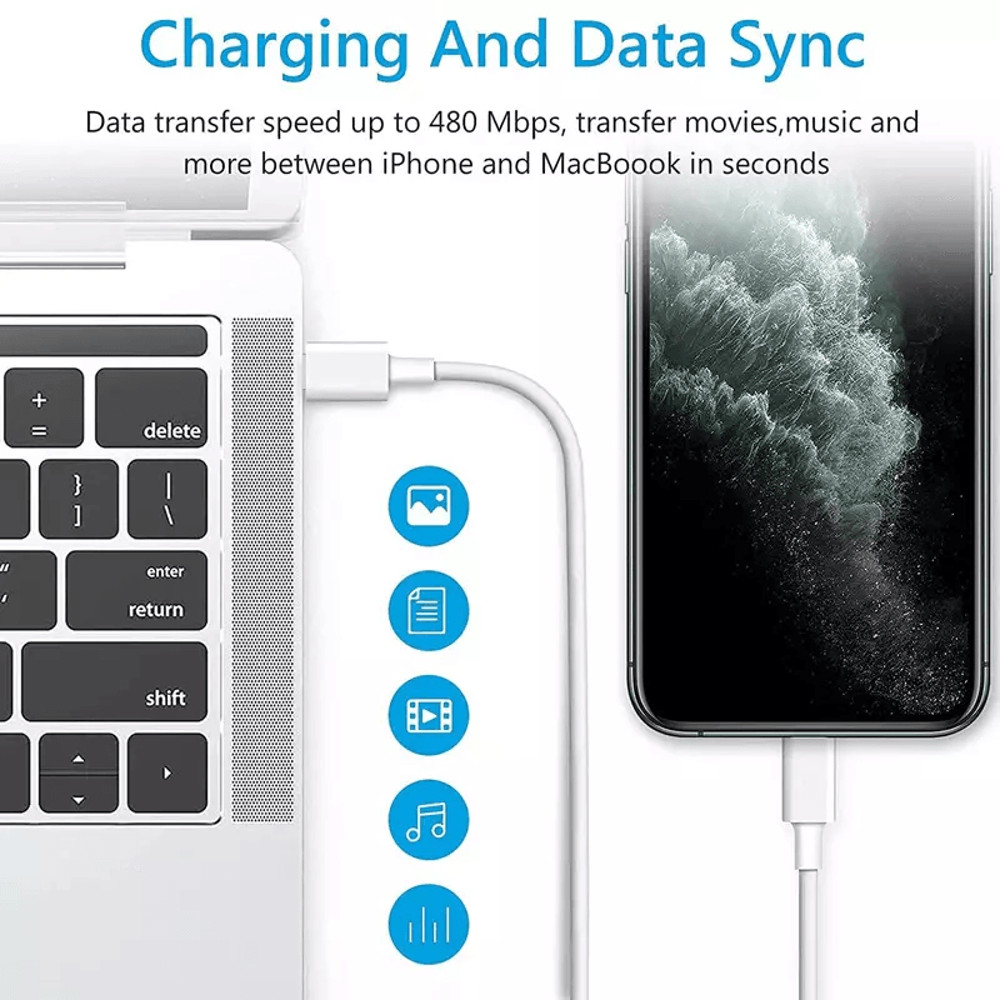 Super Fast Charger Type C For IPhone USBC 20W PD Wall Adapter With Cable Fast Char 4