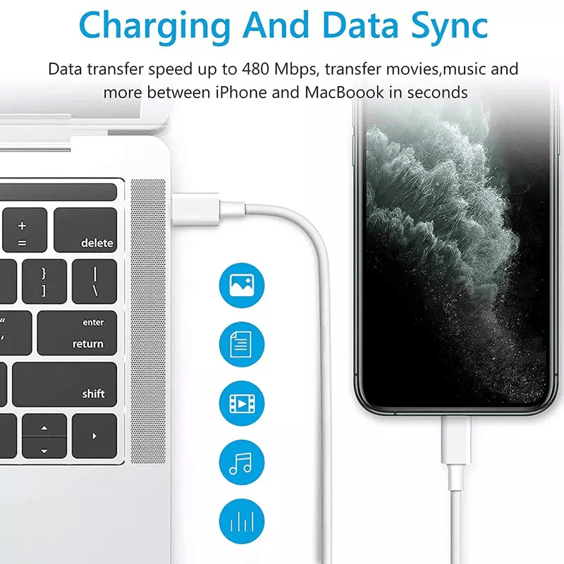 Super Fast Charger Type C For IPhone USBC 20W PD Wall Adapter With Cable Fast Char 4