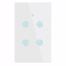 Gang WiFi Smart Wall Touch Light Switch Glass Panel Compatible With Alexa Google Assistant Remote C 0