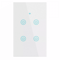 Gang WiFi Smart Wall Touch Light Switch Glass Panel Compatible With Alexa Google Assistant Remote C 0