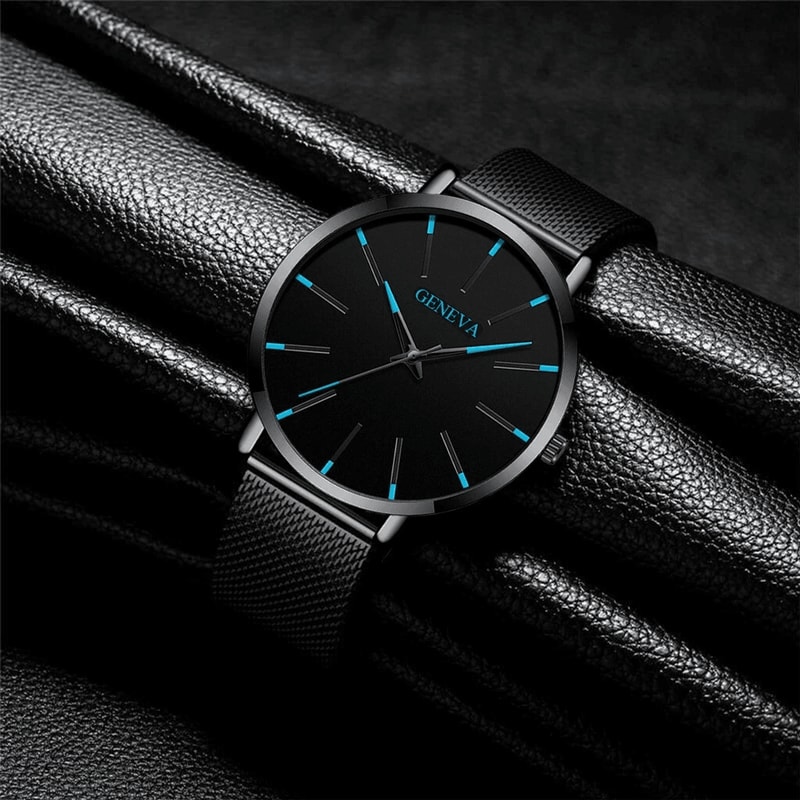 Waterproof Mens Watch Stainless Steel Quartz Luminous Classic Business Wristwatch With Chronograph 6
