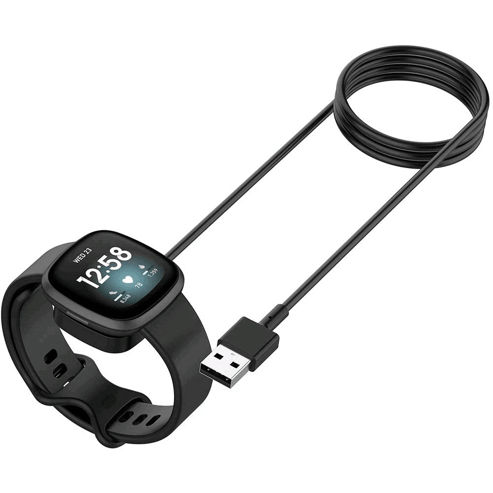 Wireless Charger For Fitbit Sense Versa USB Fast Charging Dock Cable Replacement TangleFree Smartwa 6