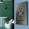 Dual Wall Outlet With USB Ports Charger 15A 120V InWall Power Receptacle Plate Panel For Home Offi 3