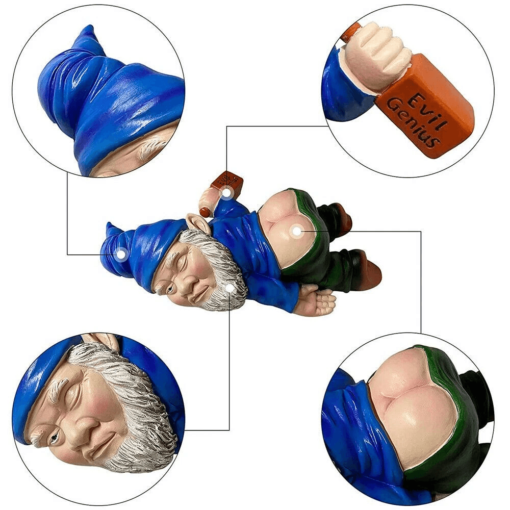 Drunk Dwarf Garden Gnome Decoration Funny Drunken Yard Ornament For Lawn Patio Porch Outdoor Decor 8