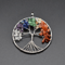 Tree Of Life Pendant Necklace 7 Chakra Natural Gemstone Crystal Healing Jewelry For Women Handmade 4