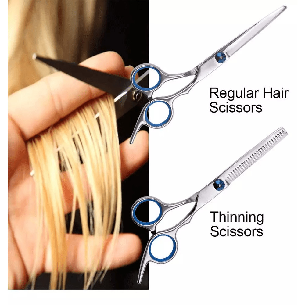Professional Hair Cutting Thinning Scissors Set Premium Stainless Steel Hairdressing Salon Kit For  3