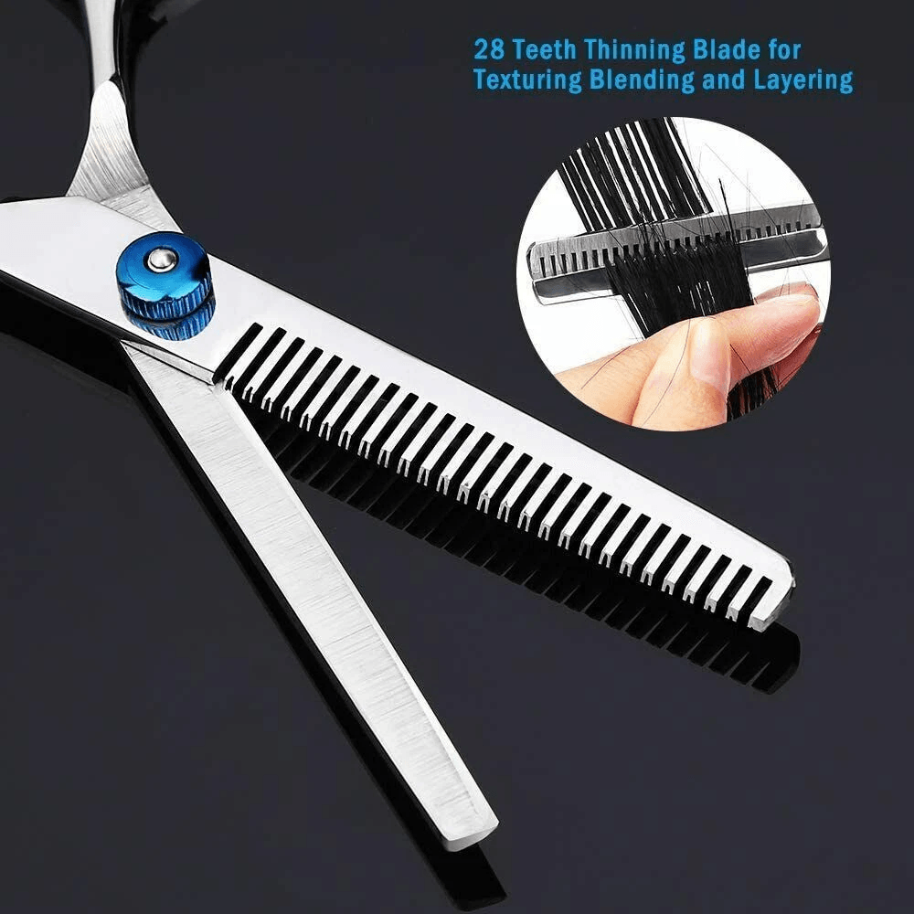 Professional Hair Cutting Thinning Scissors Set Premium Stainless Steel Hairdressing Salon Kit For  7