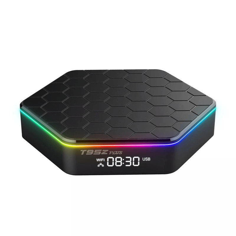 T95Z Plus Smart Android 12 TV Box With WiFi 6 QuadCore Processor 4K HD Streaming Player DualBand Wi