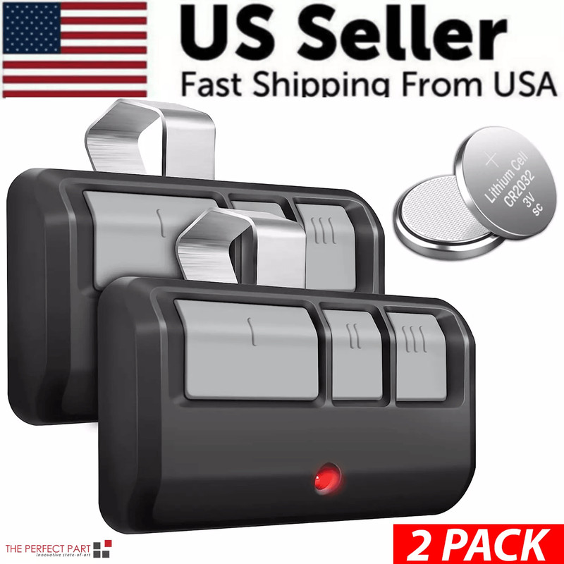 2 Pack Garage Door Opener Remote Compatible With Chamberlain LiftMaster Craftsman 893LM 953EVP2 Lea 0