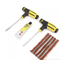 65pc Tire Repair Kit For Car Truck Motorcycle HeavyDuty DIY Flat Tire Plug Patch Kit With THandle T 1