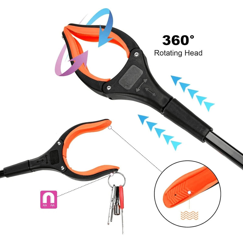 32 Grabber Pick Up Reaching Tool Heavy Duty Hand Grip Reacher For Seniors Trash Cans Lost Items Hig 10
