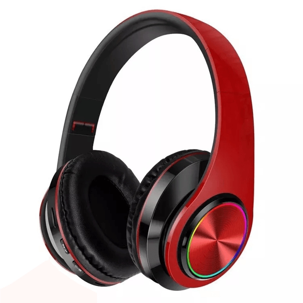 Super Bass Wireless Bluetooth Headphones Foldable Stereo Over Ear Earphones With Mic LED Light For  9