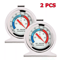 Stainless Steel Refrigerator Freezer Thermometer Dial Type Fridge Temperature Gauge With Hang Stand 4