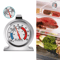 Stainless Steel Refrigerator Freezer Thermometer Dial Type Fridge Temperature Gauge With Hang Stand 0