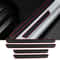 4pcs Rubber Car Door Sill Scuff Covers Black Door Panel Guards Protector Trim Anti Scratch Exterior 1