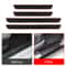 4pcs Rubber Car Door Sill Scuff Covers Black Door Panel Guards Protector Trim Anti Scratch Exterior 3