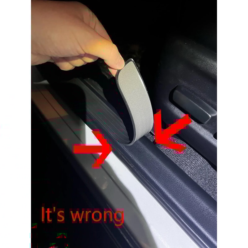 4pcs Rubber Car Door Sill Scuff Covers Black Door Panel Guards Protector Trim Anti Scratch Exterior 4