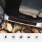 4pcs Rubber Car Door Sill Scuff Covers Black Door Panel Guards Protector Trim Anti Scratch Exterior 6