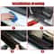 4pcs Rubber Car Door Sill Scuff Covers Black Door Panel Guards Protector Trim Anti Scratch Exterior 7