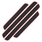 4pcs Rubber Car Door Sill Scuff Covers Black Door Panel Guards Protector Trim Anti Scratch Exterior 9
