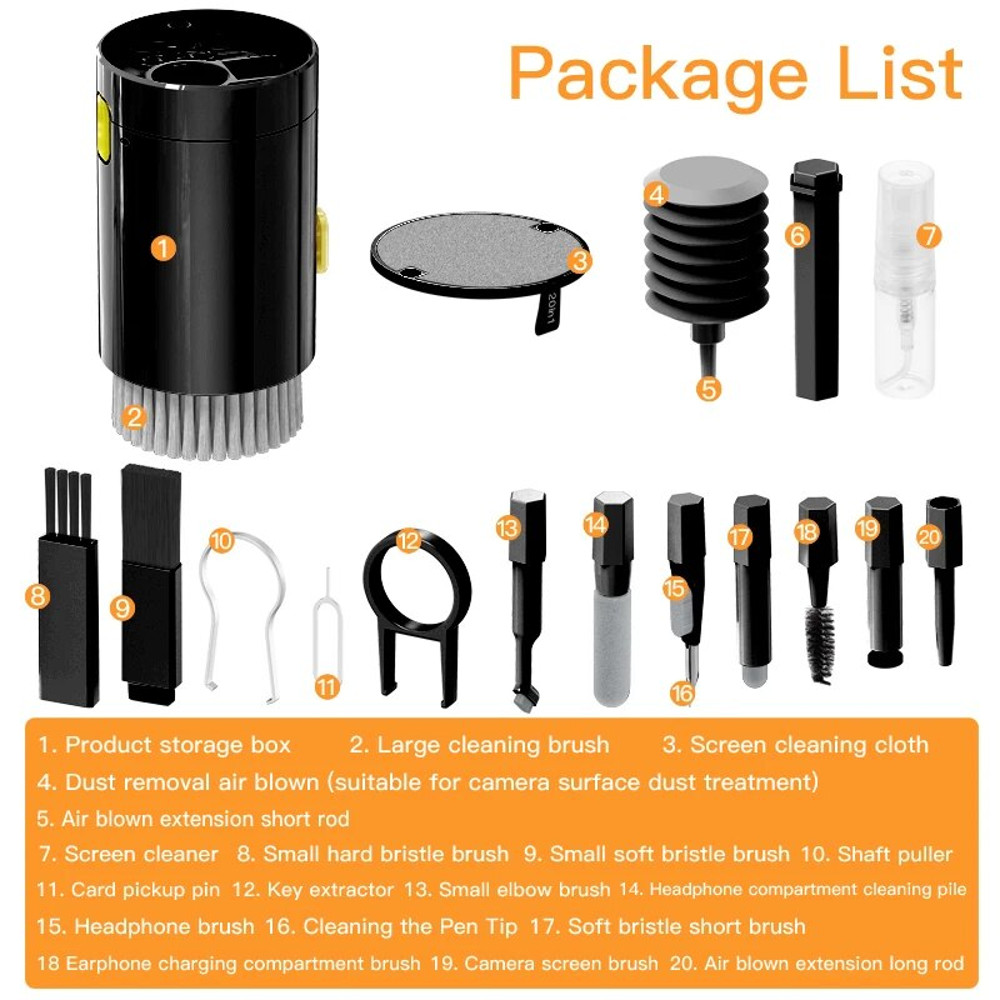 Digital Camera & Phone Cleaning Tool Set – Deep Cleaning Brush for Keyboard, Screen & Charging Port