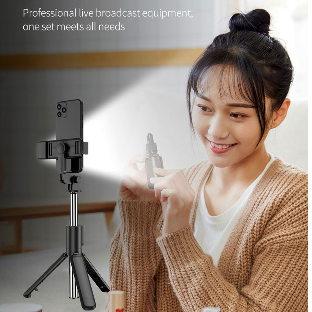 Portable Bluetooth Selfie Stick with Tripod, Retractable Multifunctional Phone Holder & Wireless Remote Shutter