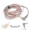 Original KZ Headphone Cord 8 Strands Gold Silver Copper Cube Mixed Upgrade Cable Headset Wire CRAZ